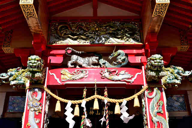加波山神社彫刻