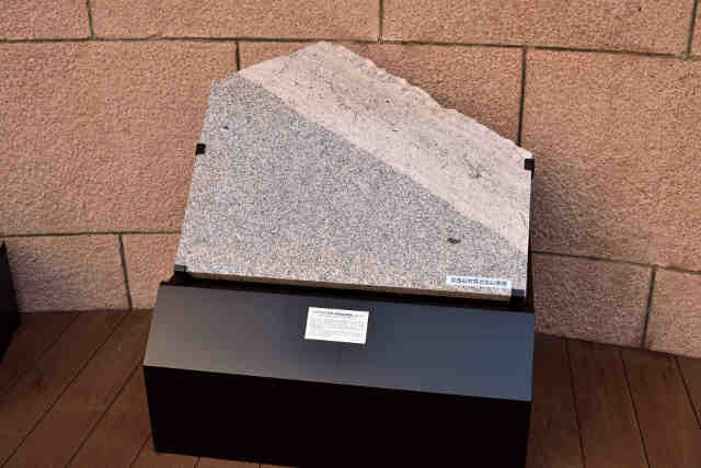 地質標本館加波山花崗岩