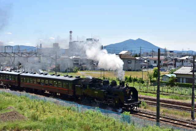 真岡鉄道と筑波山
