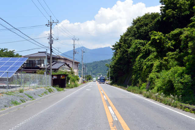 国道１２５号からの筑波山