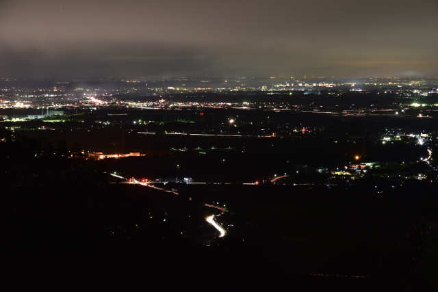 朝日峠から見た夜景