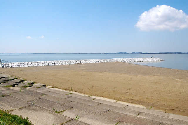 天王崎砂浜