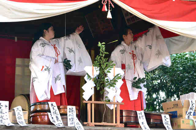 鹿嶋神社神楽巫女舞